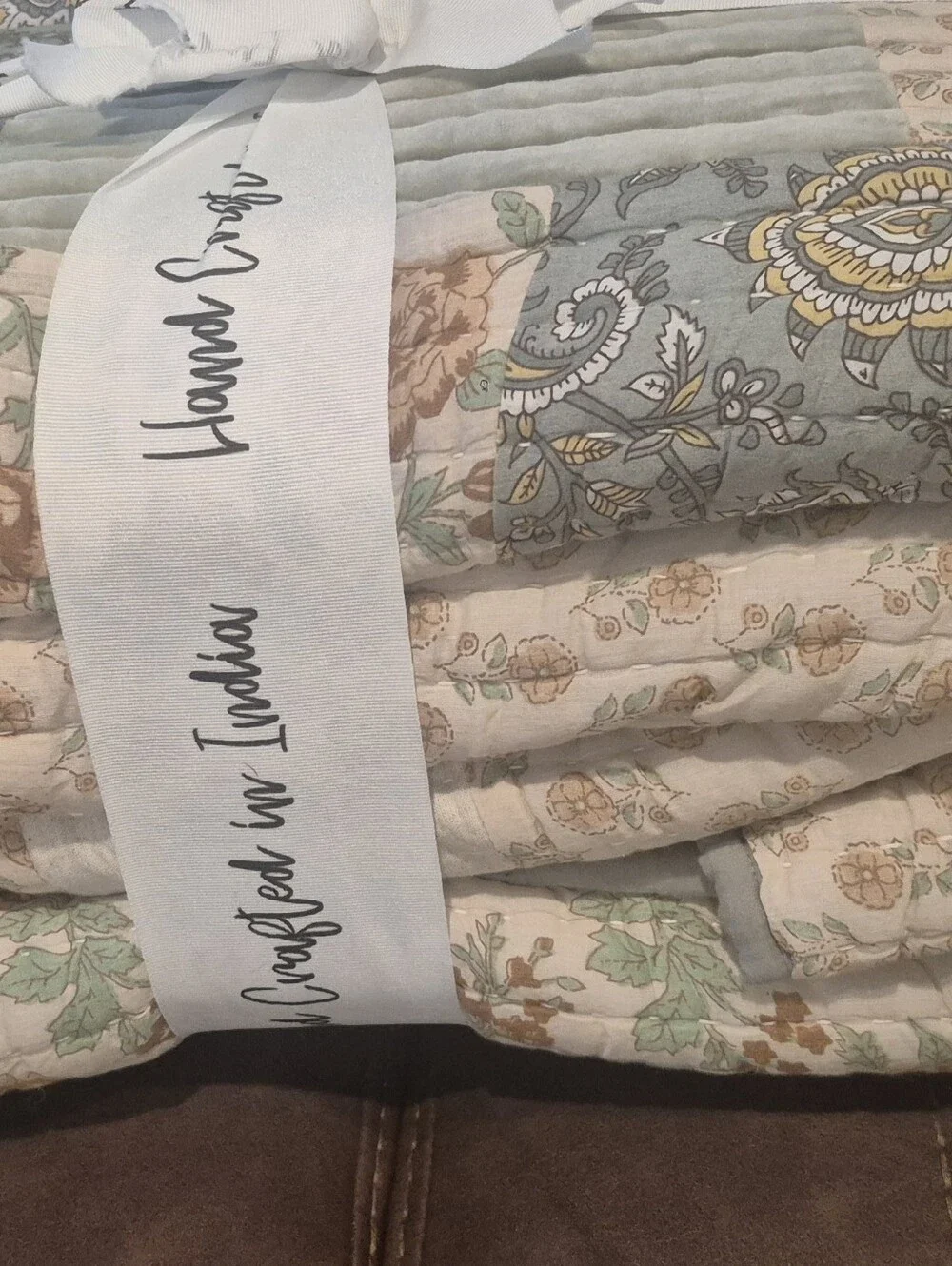 NWT Nicole Miller Artelier Patchwork Quilt Full/Queen 90x92 Floral